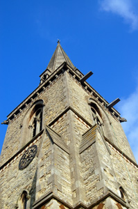 The tower and spire January 2011